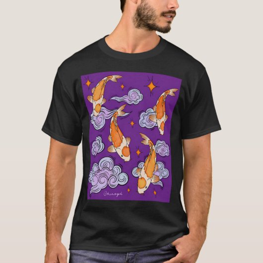 天上の鯉の夢景色 Tシャツ (正面)
