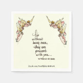 天上天使とことわざスケッチ心地よい スタンダードカクテルナプキン (正面)