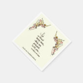 天上天使とことわざスケッチ心地よい スタンダードカクテルナプキン (角)