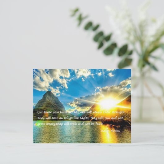 天上感動的はがき ポストカード (スタンド正面)