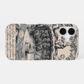天上界と同じく地獄界も然り iPhone 16ケース (裏面横)