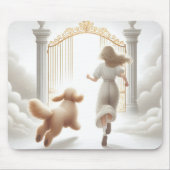 天上門の犬と女 マウスパッド (正面)