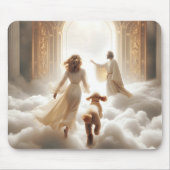 天上門の犬と女 マウスパッド (正面)