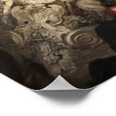 天井に最礼拝堂の壁画 ポスター (角)