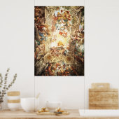 天井に最礼拝堂の壁画 ポスター (キッチン)