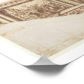 天井の壁と階段(ペン、茶色)のデザイン ポスター (角)