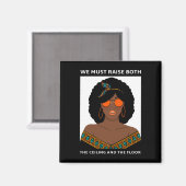 天井の床を上げるBLM女性の権利 マグネット (正面/裏面)