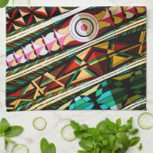 天井カラフルスペインの キッチンタオル (折り畳み)