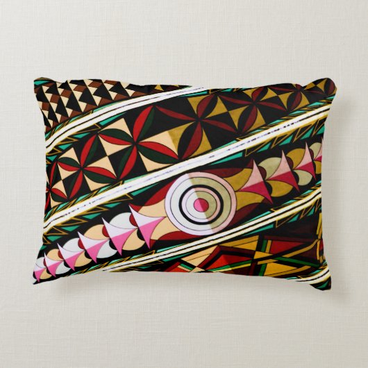 天井カラフル構スペインの造 アクセントクッション (裏面)