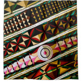 天井カラフル構スペインの造 シャワーカーテン (正面)