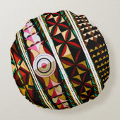 天井カラフル構スペインの造 ラウンドクッション (裏面)