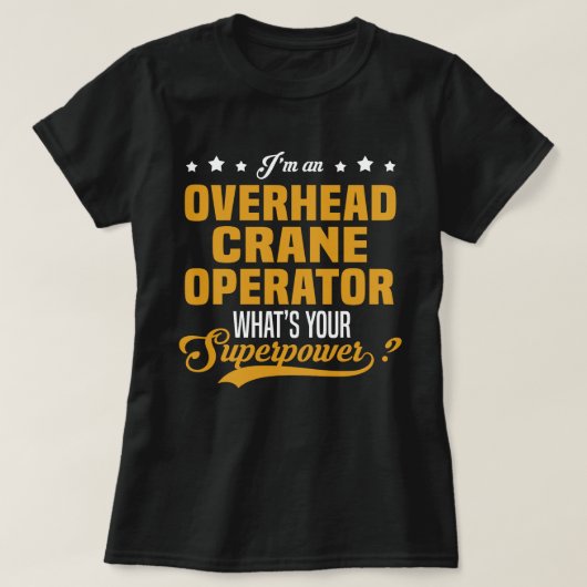天井クレーン運転士 Tシャツ (デザイン正面)