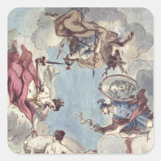 天井デザイン スクエアシール (正面)