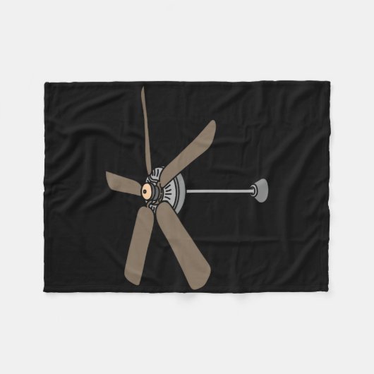 天井ファン怠惰Diyハロウィーンの衣装おもしろい簡単 フリースブランケット (正面(横))