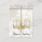 天井灯のシャンデリアの木製の壁紙のデザイン 名刺 (正面)