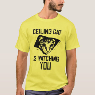天井猫は見ています! Tシャツ