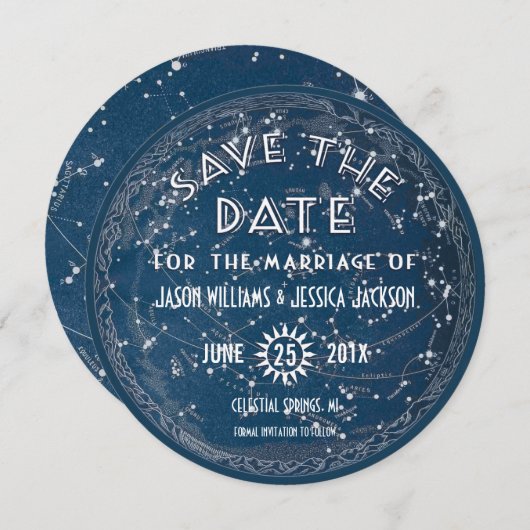 天体のお知らせ Save the Date セーブザデート (正面/裏面)