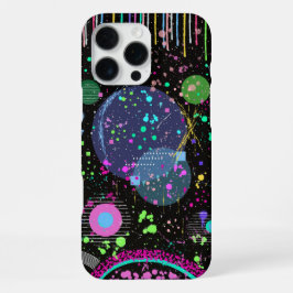 天体のお祝い: マキシマリスト抽象芸術 iPhone 16 PRO MAXケース