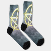 天体のエレガンス:パールペンタグラム ソックス (右)