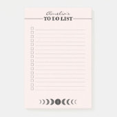 天体のパーソナライズされたヴィンテージ一覧 ポストイット (正面)