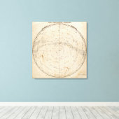 天体の地図 キャンバスプリント (インサイチュ (ウッドフロア))