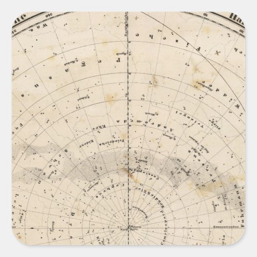 天体の地図 スクエアシール (正面)