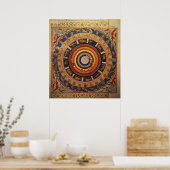 天体の地図， 'Zubdet ut Teverh'から ポスター (キッチン)