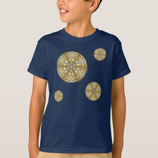 天体の太陽 キッズ＆ベビー ダークカラーTシャツ Tシャツ (正面)