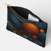 天体の流れ：抽象芸術の球を運動中 アクセサリーポーチ (見開き)