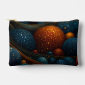 天体の流れ：抽象芸術の球を運動中 アクセサリーポーチ (正面)