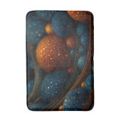天体の流れ：抽象芸術の球を運動中 バスマット (正面縦)