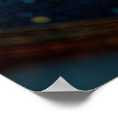 天体の流れ：抽象芸術の球を運動中 ポスター (角)