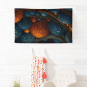 天体の流れ：抽象芸術の球を運動中 横断幕 (インサイチュ)