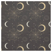 天体の神秘主義の秘教的な月と太陽 ファブリック (見本)