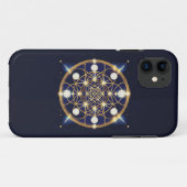 天体の調和 - グリッドの中の光 Case-Mate iPhoneケース (裏面(横))