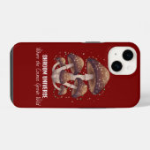天体キノコ星座宇宙 iPhoneケース (裏面横)