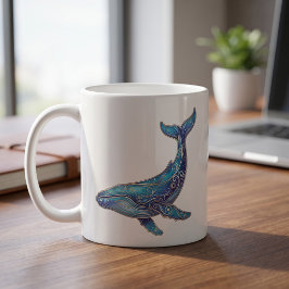 天体クジラ マグカップ 高級ラインアート