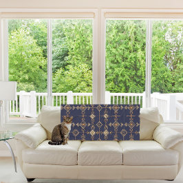 天体グリッド フリースブランケット