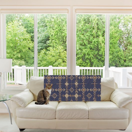 天体グリッド フリースブランケット