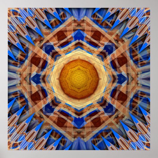 天体コンパスの放射対称性 ポスター (正面)