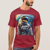 天体シンボル：星などのシンボルを含む Tシャツ (正面)