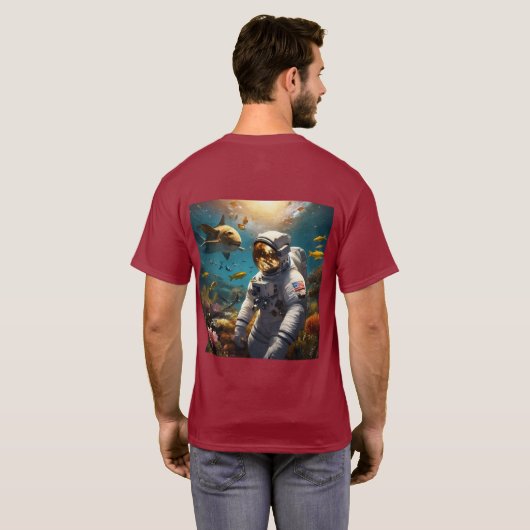 天体シンボル：星などのシンボルを含む Tシャツ (裏面フル)