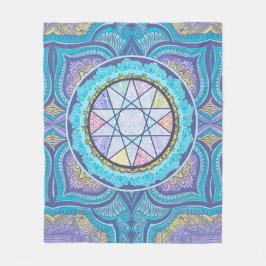 天体ジオメトリポータル フリースブランケット