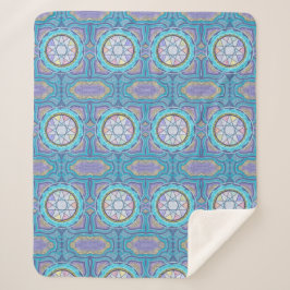 天体ジオメトリポータル | 神秘的マンダラ シェルパブランケット