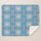 天体ジオメトリポータル | 神秘的マンダラ シェルパブランケット (正面(横))