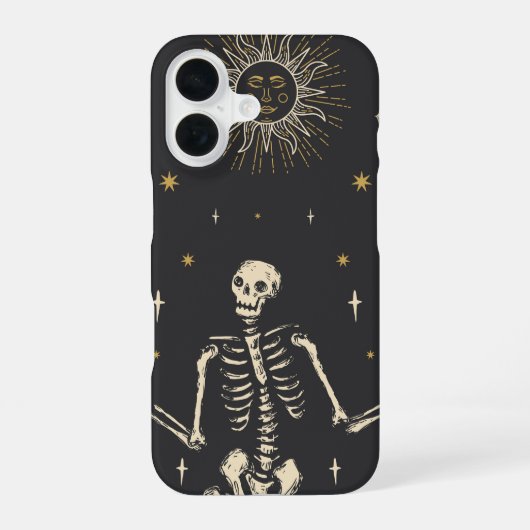 天体スケルトン iPhone 16ケース (裏面)