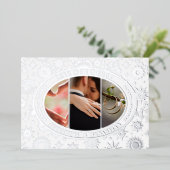 天体スター 結婚式のご案内 Save the Date 箔招待状 (立ち正面)