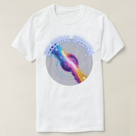 天体スペクトル – 星のスペクトル Tシャツ (デザイン正面)