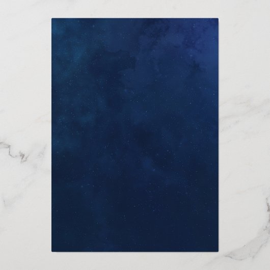 天体タロットカードベビーシャワー招待状 箔招待状 (裏面)