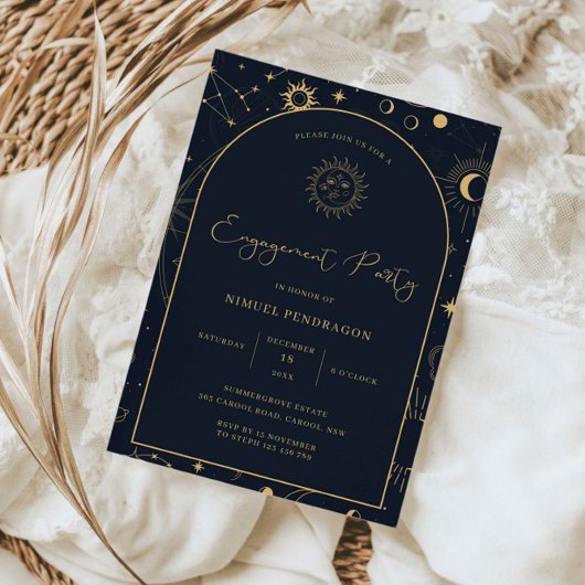 天体タロット エレメンツ スターサイン 婚約パーティー 招待状